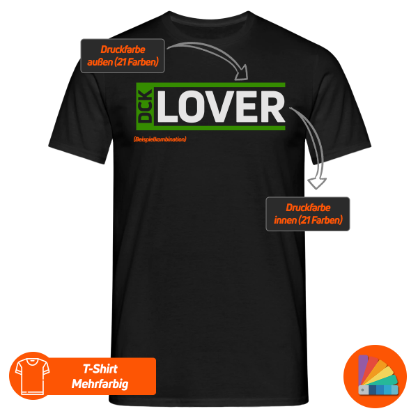 GEARFACT - T-Shirt - Mehrfarbig - [DCK] LOVER - #315
