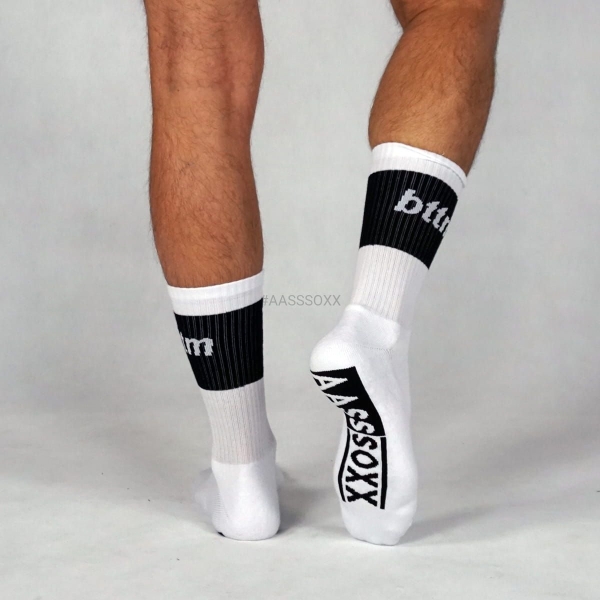 AASSSOXX - Socken I F*ckstar BOTTOM I weiß-schwarz