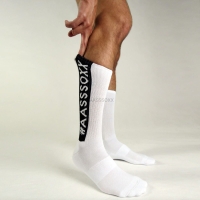 AASSSOXX - Crew Socken I Kinky Eastboy I weiß-schwarz