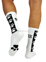 AASSSOXX - Socken I Socks Puppy Paw I weiß-schwarz