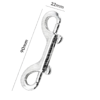 GEARFACT - Doppel-Karabiner (silber)