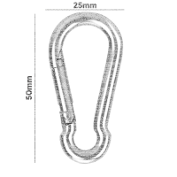 GEARFACT - Karabiner 5cm (silber)