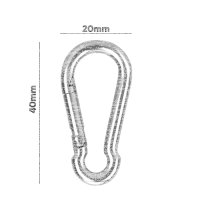 GEARFACT - Karabiner 4cm (silber)