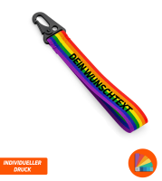 GEARFACT - Schlüsselanhänger - 20cm - rainbow +...