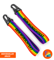 GEARFACT - Schlüsselanhänger - 20cm - rainbow +...