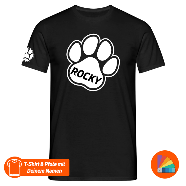 GEARFACT - T-Shirt - Custom - Puppy-Pfote & Name - Print #103