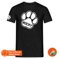 GEARFACT - T-Shirt - Custom - Puppy-Pfote & Name -...