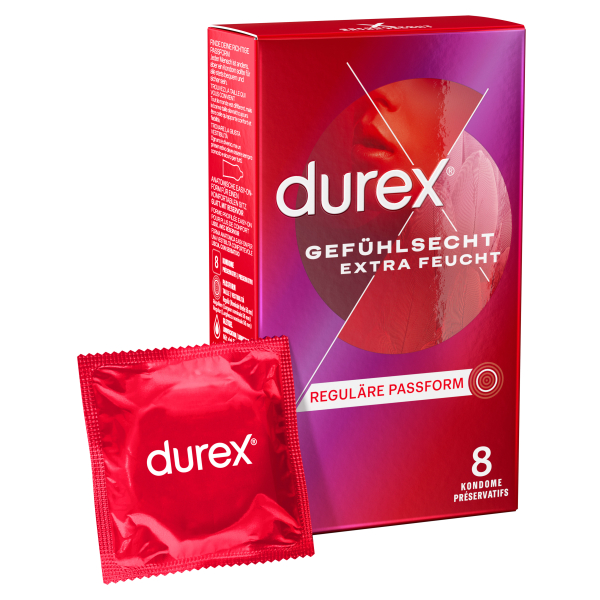 DUREX - Gefühlsecht Extra Feucht 8 St.