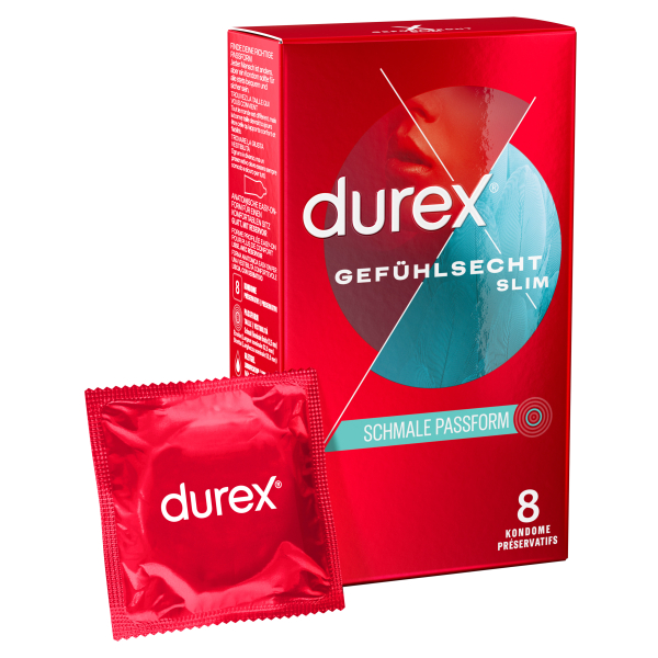 DUREX - Gefühlsecht Slim 8 St.